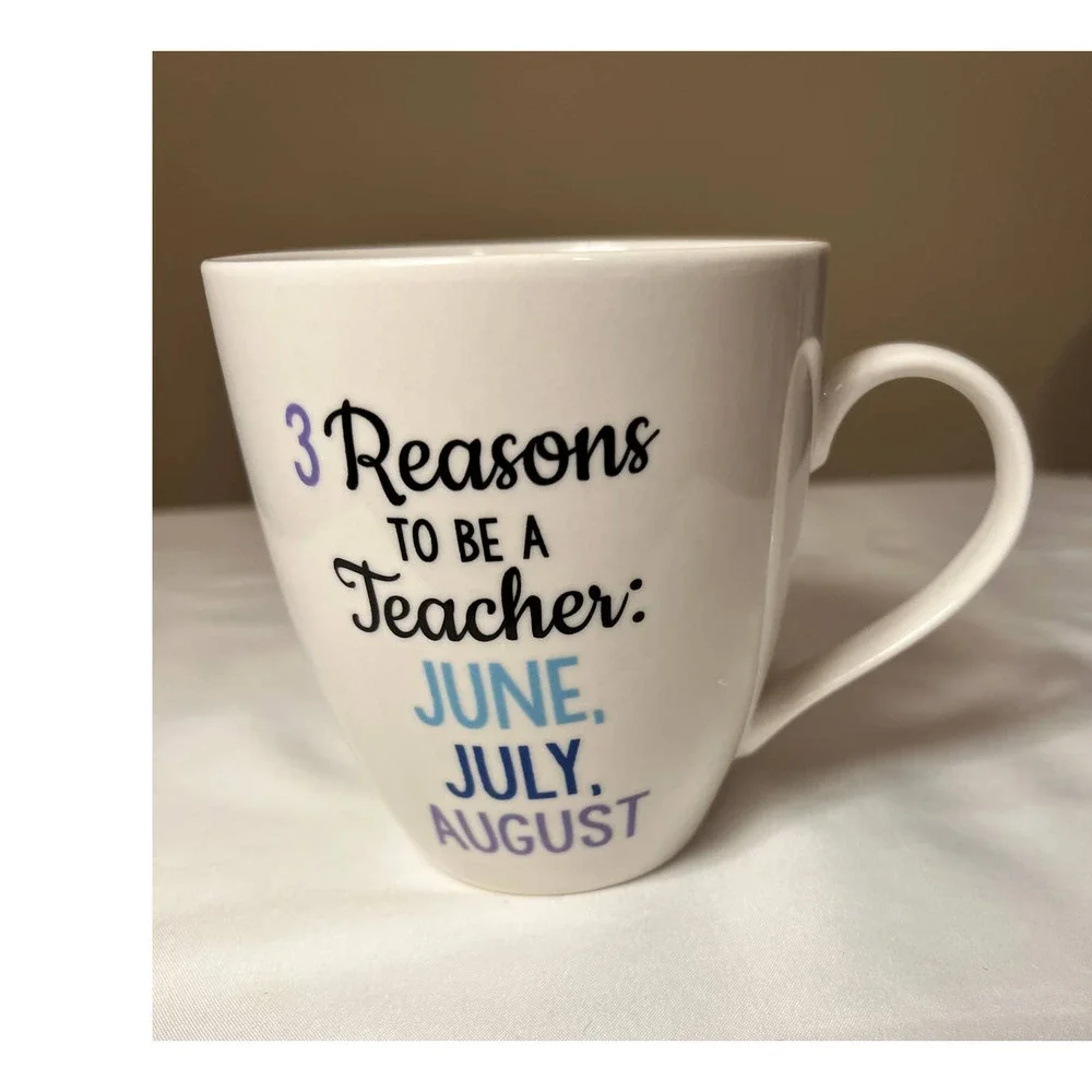 Pfaltzgraff Everyday 3 Reasons to Be a‎ Teacher Mug 4 1/2
